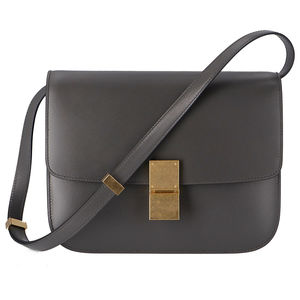 Celine Classic Box Medium Shoulder Bag Gray